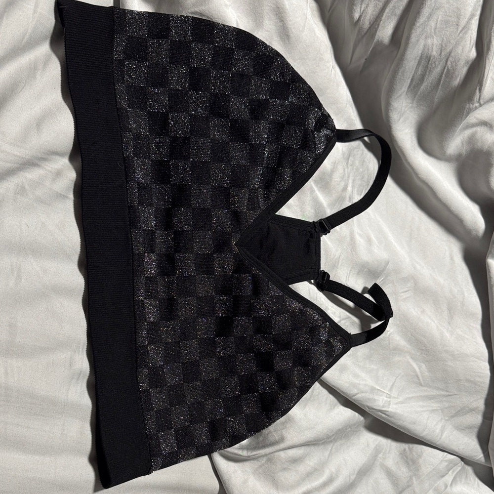 Pink Checkered Bralette